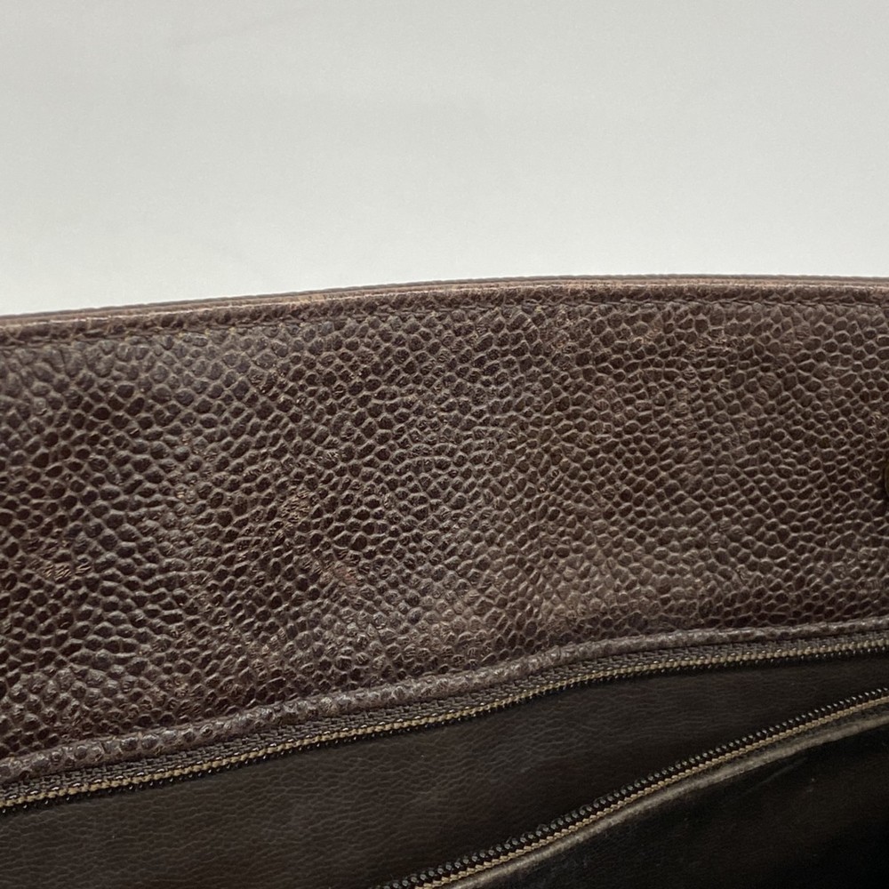 CHANEL Shoulder Bag Chain Caviar Skin Brown - Picture 12 of 16